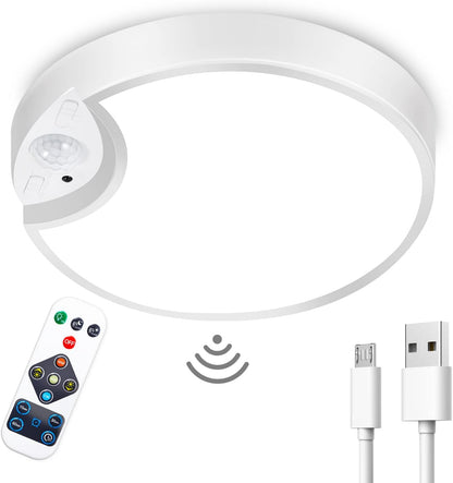 Rechargeable 7.5 Motion Sensor Ceiling Light. Remote