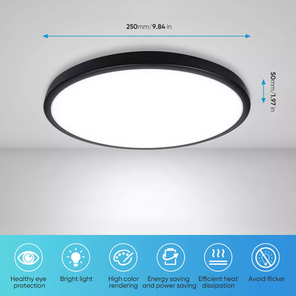 Round LED Ceiling Light Panel – Modern Waterproof Downlight