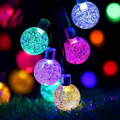 50 LED Solar Fairy Lights. Multi-Coloured. Waterproof. 23ft