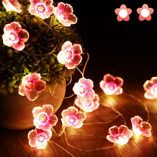 Battery Operated pink fairy lights