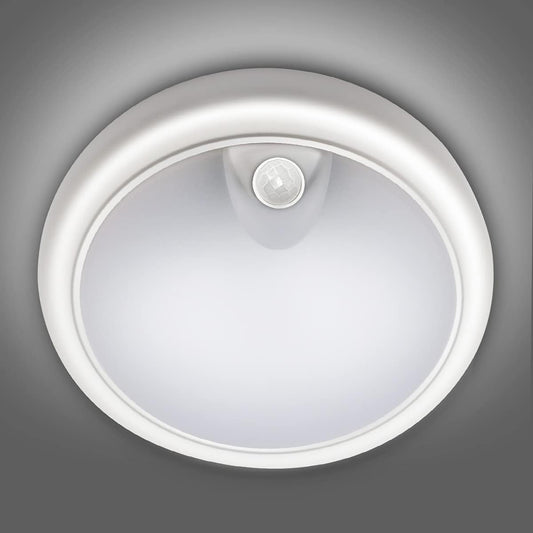 12W LED Ceiling Light with Infrared Motion Sensor. 960LM. IP65 Waterproof. Round Surface Mount. 6500K Daylight