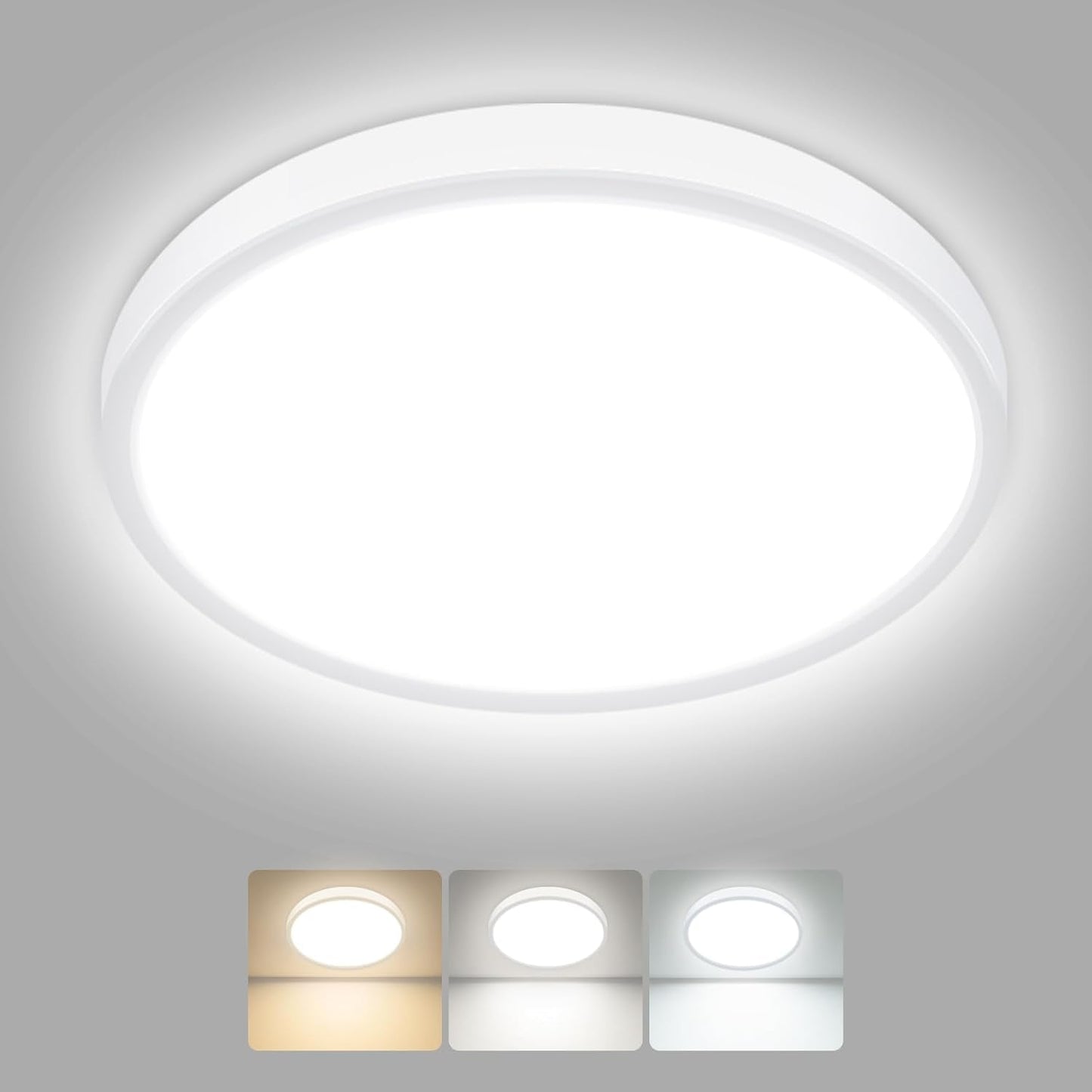 LED Ceiling Light. IP54. 3 Colour Temps. Flush Mount