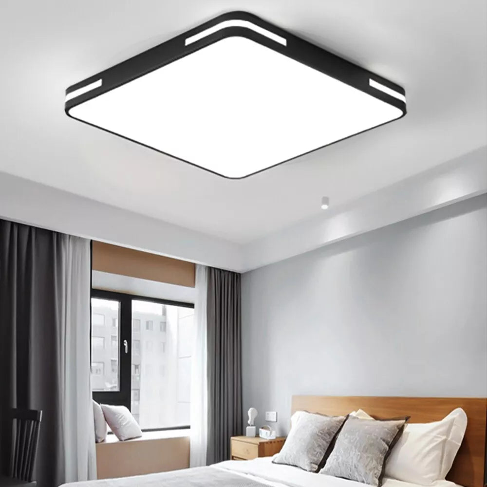 36W Dimmable LED Ceiling Light. 50CM Modern Square LED Ceiling Lamp with Switch Control. 3 Color Temperature Adjustments. Ceiling Lighting Fixture for Bedrooms