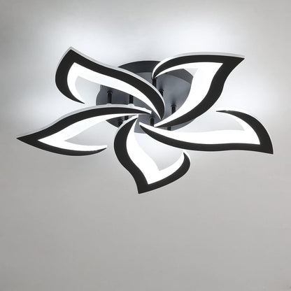 Modern Petal LED Ceiling Light – 60W Cool White Flush Mount Fixture