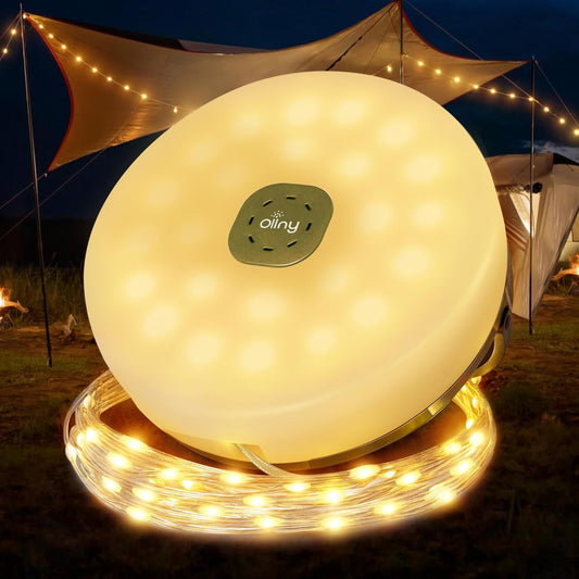 Rechargeable Camping String Lights – 100LED. 10M. 8 Modes