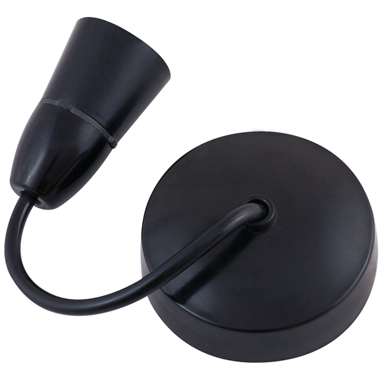 6 100W T2 Black Ceiling Pendant Lamp holder E27