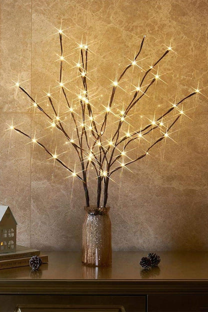 3PK White Birch Twig Lights with 60 LEDs – 76cm