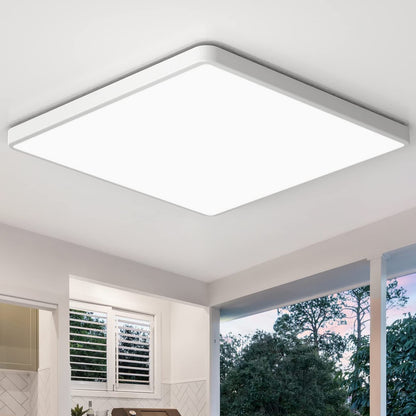 Flush Mount Square LED Ceiling Panels Modern Bright Energy Efficient Lighting