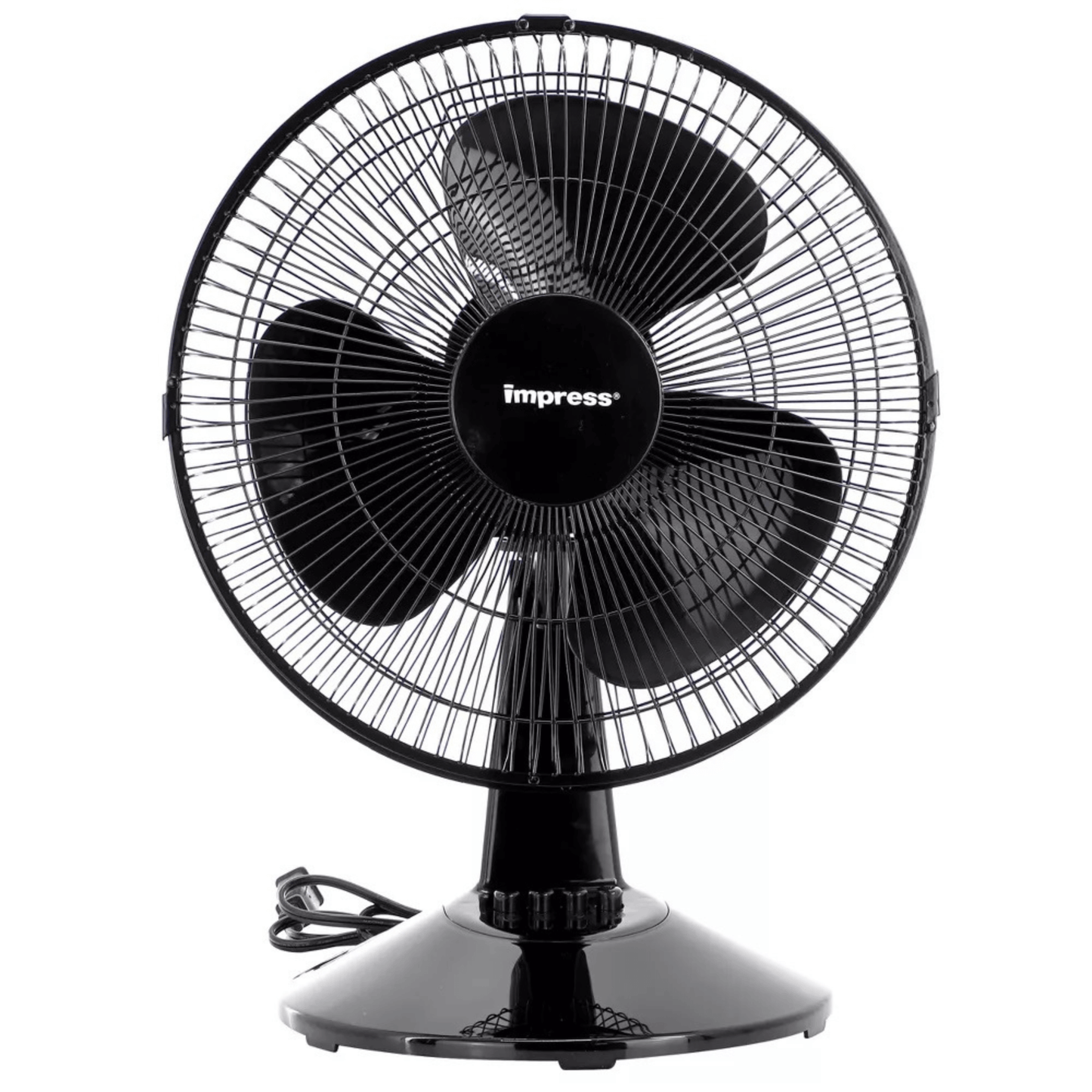 Impress 12-Inch 3-Speed Oscillating Desk and Table Fan