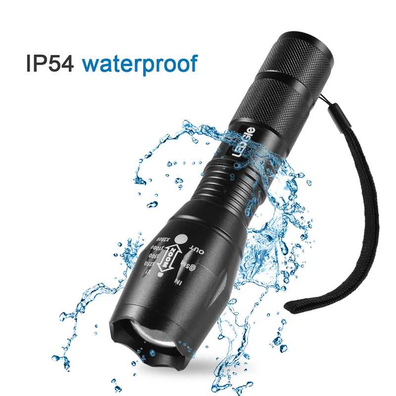 Zoomable Waterproof Electric Torch Flashlights