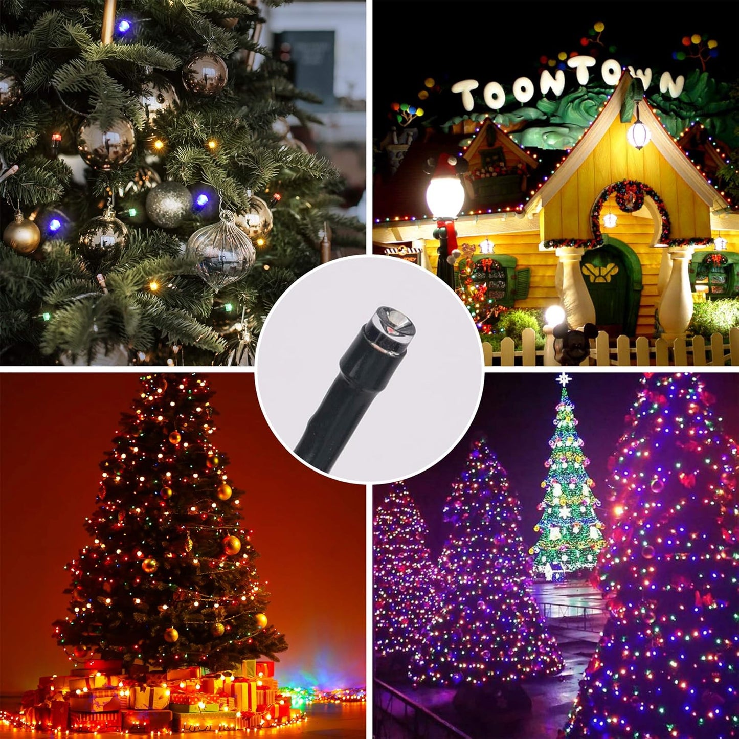 72FT 200 LED Multicolor Solar String Lights – Waterproof for Outdoor & Indoor Use