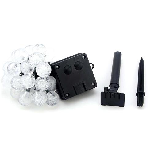 Guirlande Solaire LED Violette<br> 30 Boule à Bulle