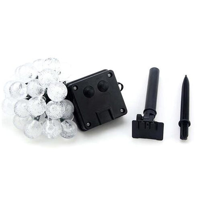 Guirlande Solaire LED Violette<br> 30 Boule à Bulle