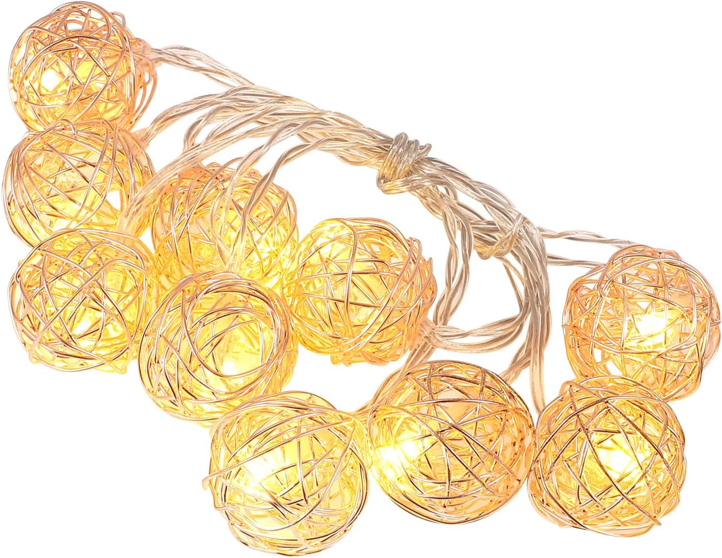 Clerance Sale - Rattan Ball Fairy Lights