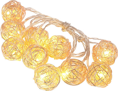 Clerance Sale - Rattan Ball Fairy Lights