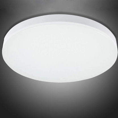 24W Ultra-Thin LED Ceiling Light with Dimmable 2000K Backlight. Warm Night Light & Timer. Modern 12 Inch Round Flush Mount for Bedroom Living Room Kitchen