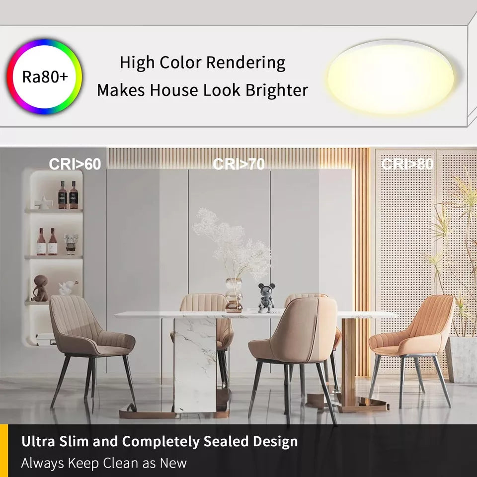 Modern LED Ceiling Light Round Panel Down Lights For Kitchen and Living Room