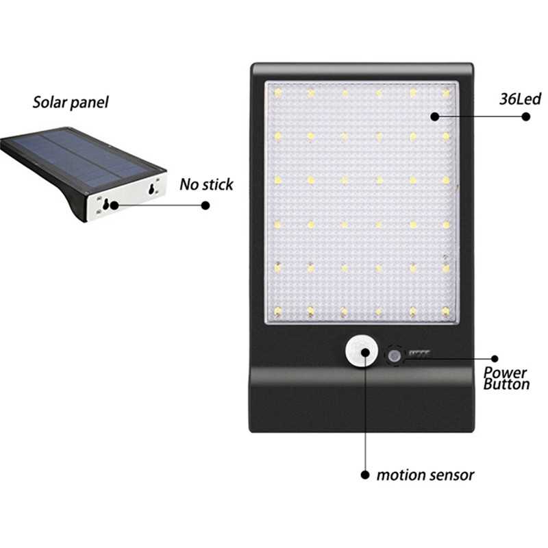 Waterproof Motion Sensor Solar Wall Lamps