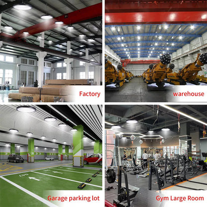 6x 500W UFO LED High Bay Light Industrial Warehouse Factory Workshop Lights