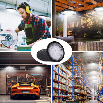 6x 500W UFO LED High Bay Light Industrial Warehouse Factory Workshop Lights