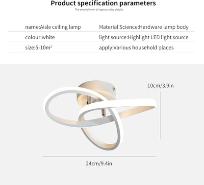 minfair Modern LED Ceiling Light – Round Geometry. 18W. 24cm Diameter
