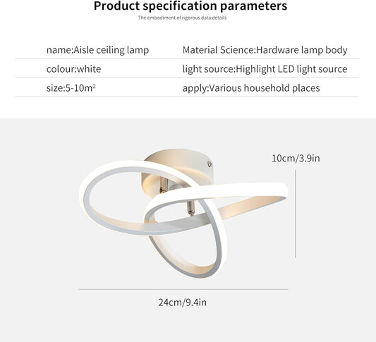 minfair Modern LED Ceiling Light – Round Geometry. 18W. 24cm Diameter