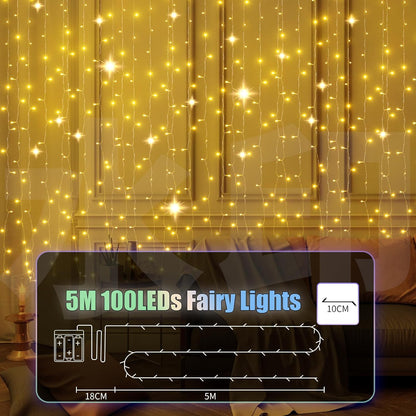 5M 50 LED Battery Operated Fairy String Lights – Warm White