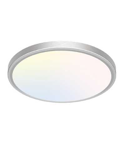 15W Flush Mount LED Ceiling Light – Brushed Nickel. 3 CCT