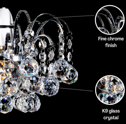 Crystal Faceted Oriel Light Shade. Crystal Chandelier. Ceiling Light Shade. Lamp Shade. Chandeliers Ceiling Light