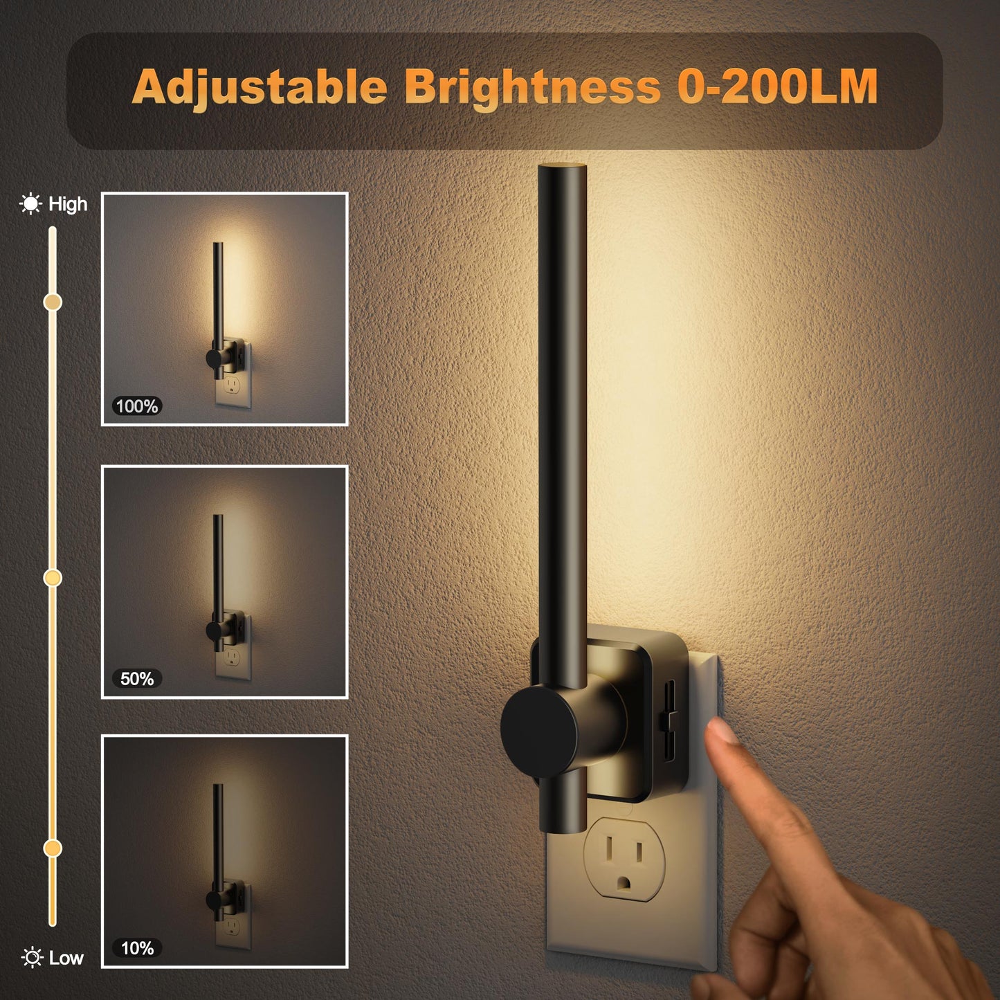 Plug-in Night Light Linear Design