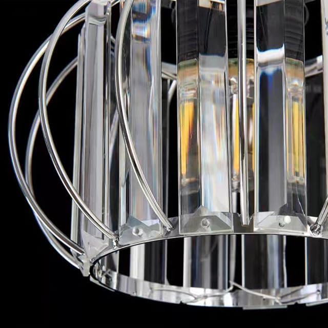 Mini Crystal Chrome Ceiling Light Fixture for Bedroom & Hallway