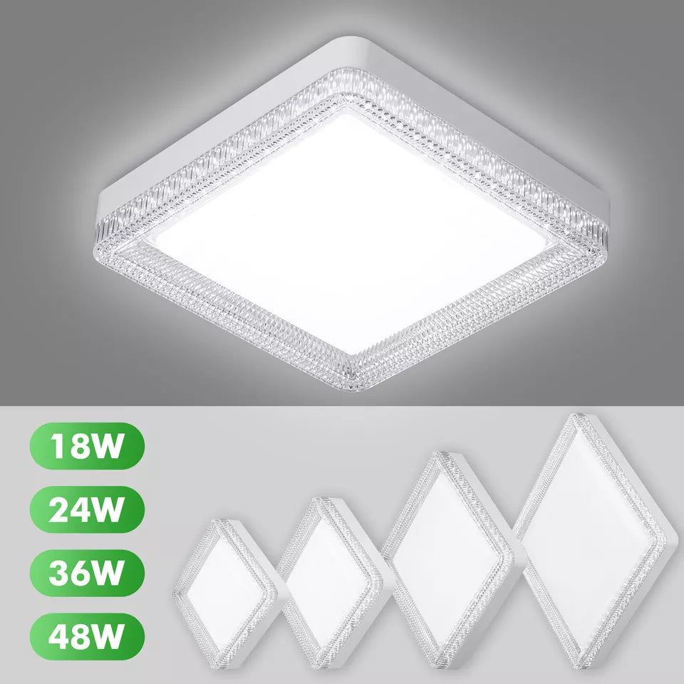 LED Round & Square Ceiling Light – 12W-48W. IP44