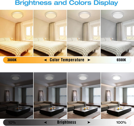40W Dimmable LED Ceiling Light with Remote Control