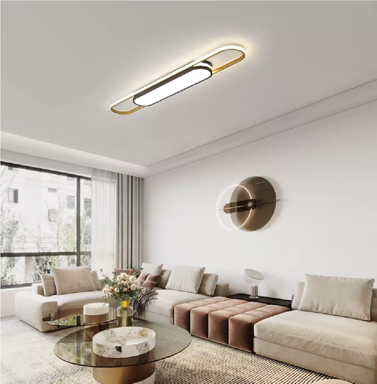 110cm Modern Ceiling Light – Remote-Controlled LED Lighting for Kitchens. Dining Rooms. and Hallways