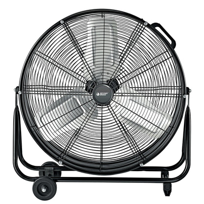 24 inch High Velocity Industrial Drum Fan with Adjustable Tilt