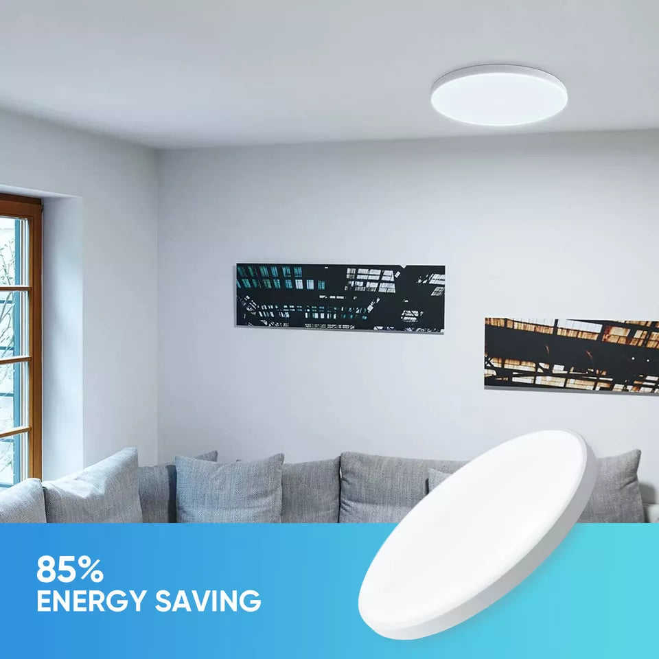 Round LED Ceiling Light Panel – Modern Waterproof Downlight