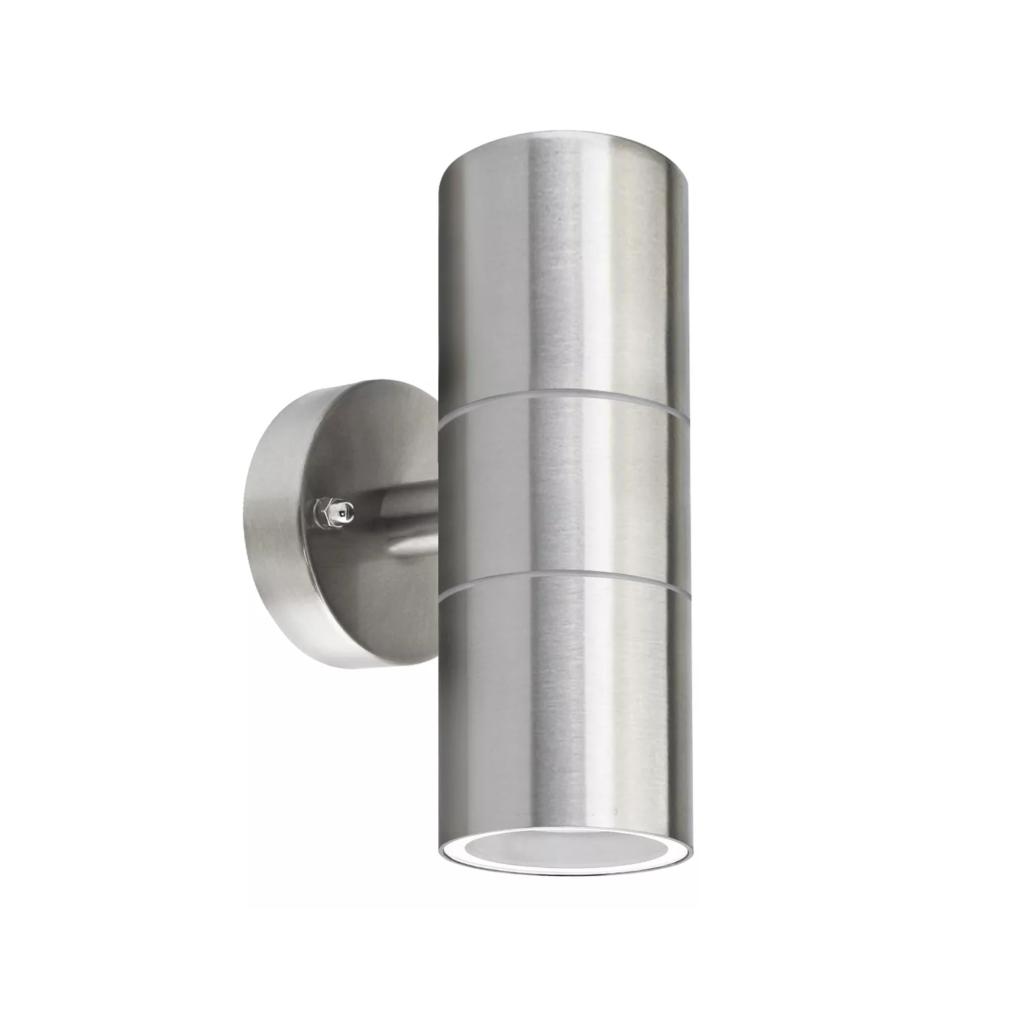 Modern Outdoor Up Down Wall Light – Stainless Steel. IP65 Waterproof. Mains Powered Exterior Sconce for Porch. Patio. or Garage