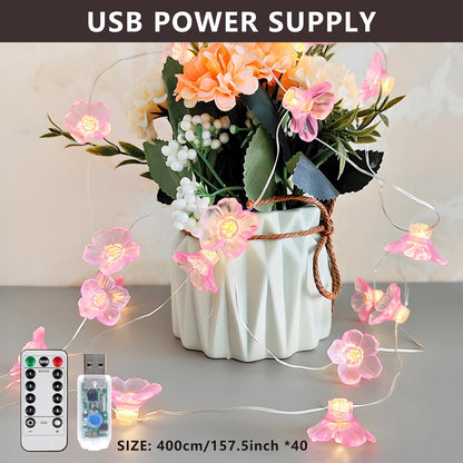 Cherry Blossom Fairy Lights 40 LEDs