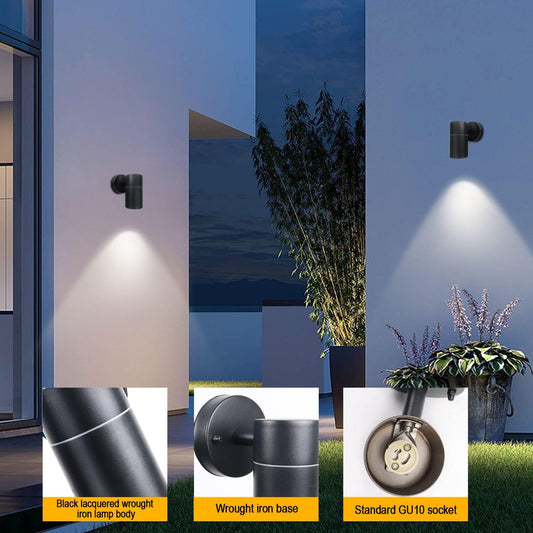 Black Stainless Steel Outdoor Wall Sconce