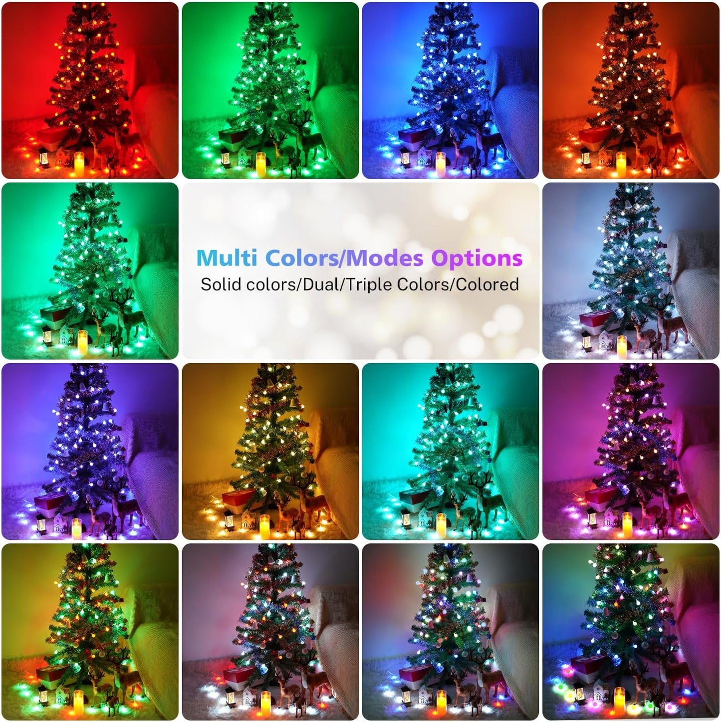 24 Colours Globe String Lights USB Plug with Remote