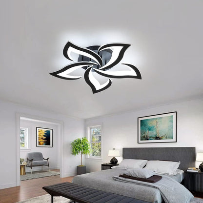 Modern Petal LED Ceiling Light – 60W Cool White Flush Mount Fixture