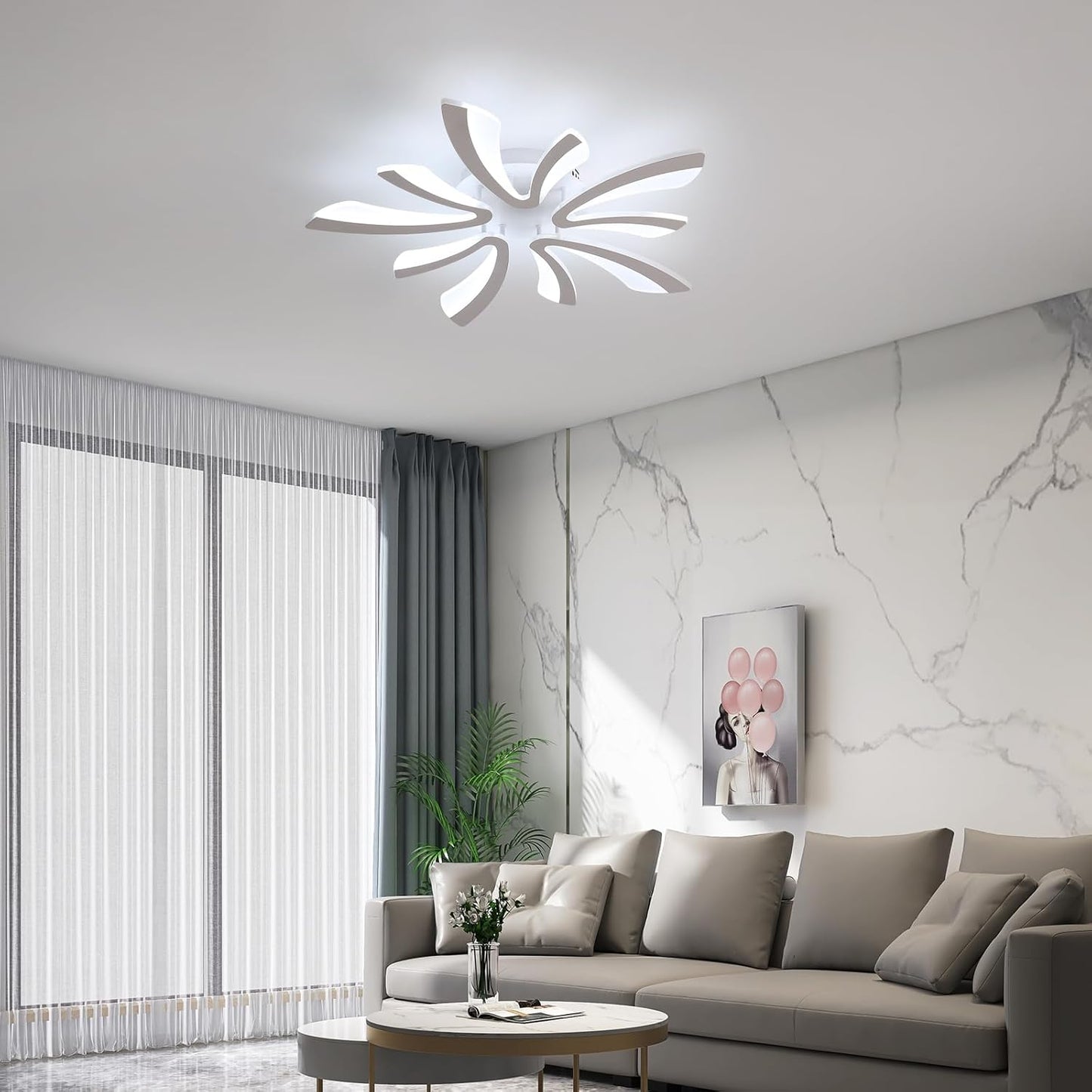 Dimmable 48W LED Ceiling Light with Remote. 71cm