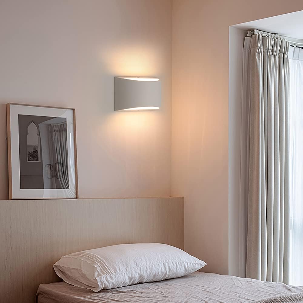 Modern LED Plaster Wall Light with G9 Bulb Included