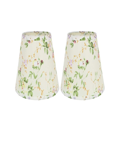 2 Pack Linen Lampshades – E14/E27 for Table & Wall Lamps