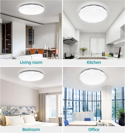 Clerance Sale - 18W Diamond Style flush LED Ceiling Light