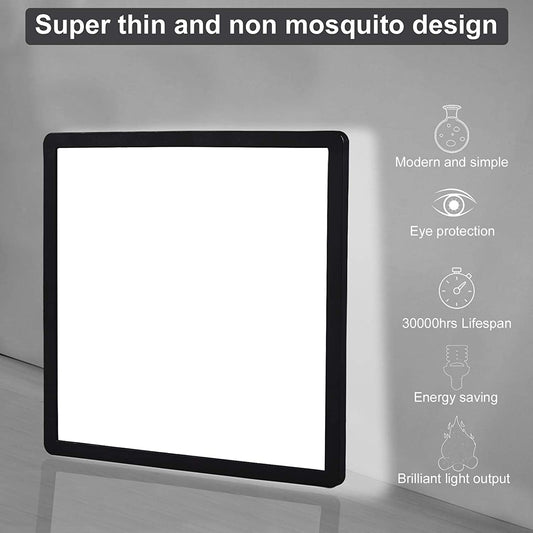 LED Ceiling Light. 28W 1500LM.100W Equivalent.Waterproof IP54.Flush Mount. Square Modern Ceiling Light for Bathroom.Kitchen.Office.Hallway.Bedroom
