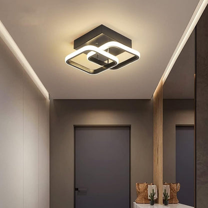 Modern Square LED Ceiling Light - 22W Warm White. LED Ceiling Light For Hallways & Bedrooms