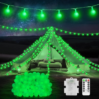 12M 100 LED Battery Operated Multicolor Globe Fairy Lights