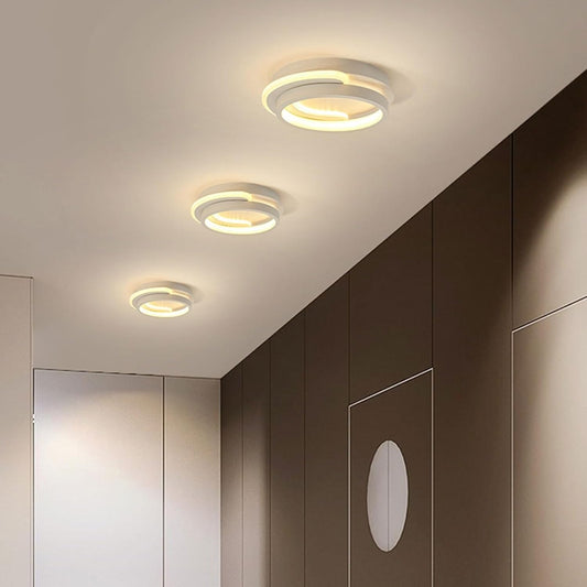 Clerance Sale - Ceiling Lighting Modern Round Aluminum Ceiling Light 3-Color Dimming Led Small Ceiling Lamp Close To Ceiling Light Fixtures