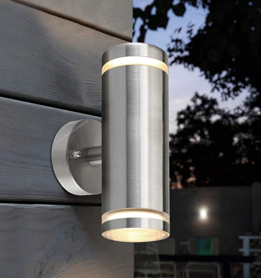 2x Outdoor Up Down Wall Lights